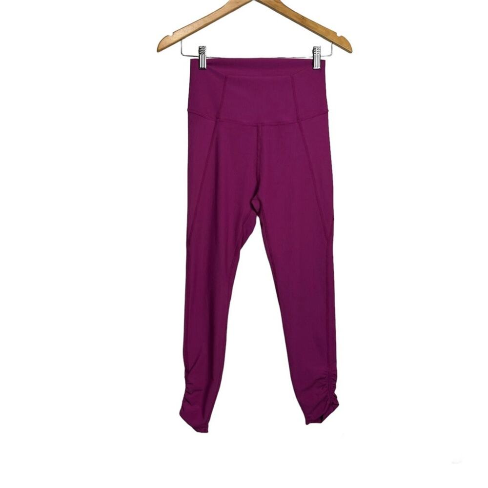 WILO Ribbed Athletic High Rise Pink Leggings Medium‎